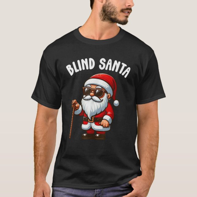 Camiseta Camundongos Cegos Paródia Cegos Papai Noel Fama de (Frente)