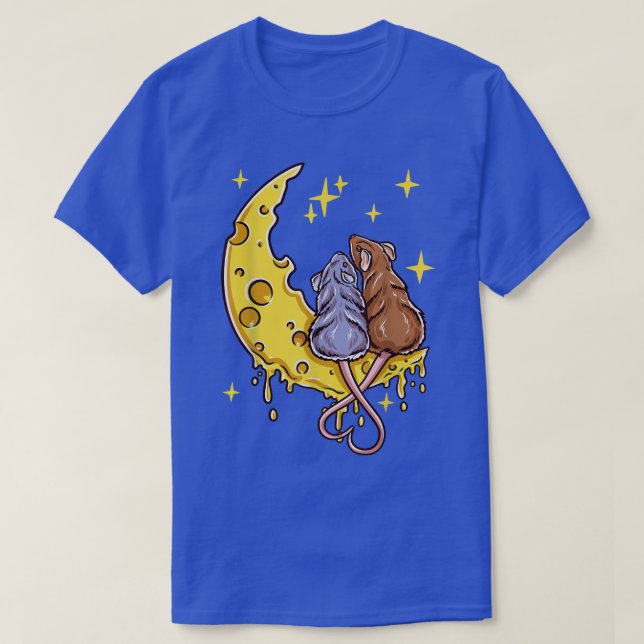 Camiseta Camundongos Espancados Em Queijo De Lua (Frente do Design)