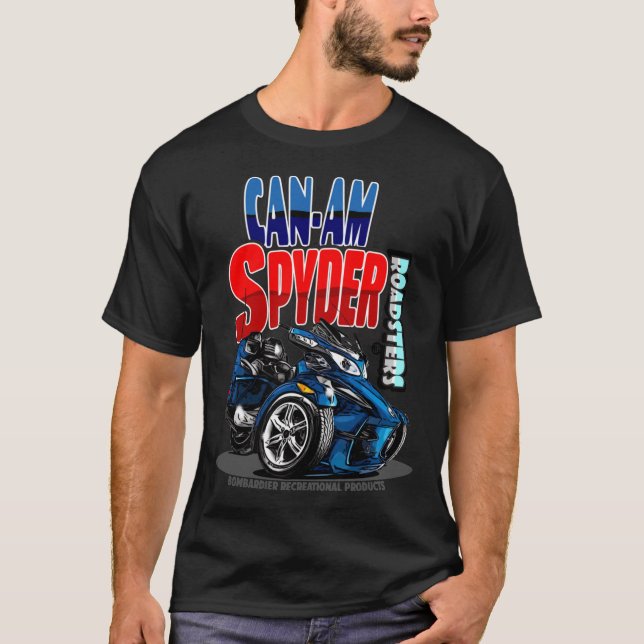 Camiseta Can-Am Spyder Roadsters Retro Logo   (Frente)
