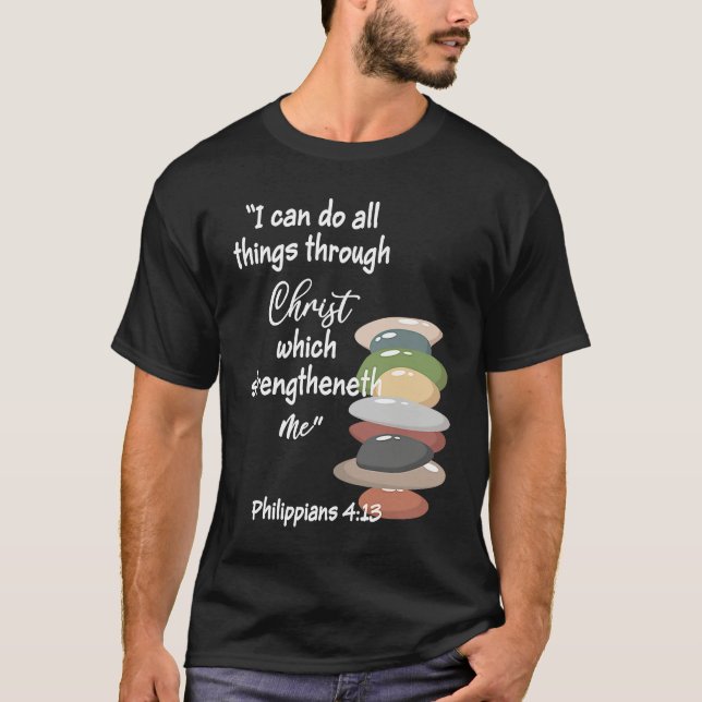 Camiseta Can Do All Things Religious Bible YM Verse YW Them (Frente)
