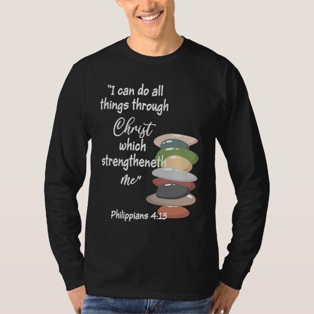 Camiseta Can Do All Things Religious Bible YM Verse YW Them (Frente)