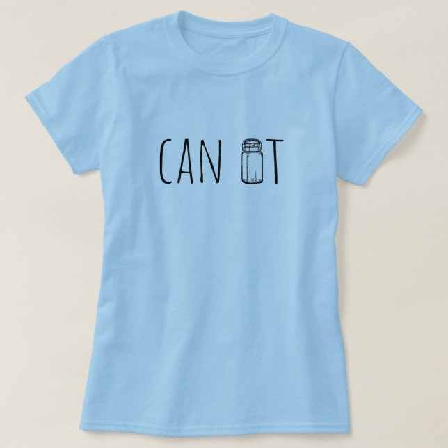 Camiseta Can It Vintage Glass Jar Canning Season (Frente do Design)