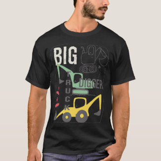 Camiseta Can You Dig It Construction Truck Boy Man Dad Birt