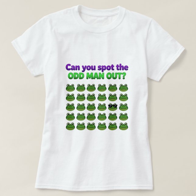 Camiseta Can you spot the odd man out funny T-Shirt (Frente do Design)