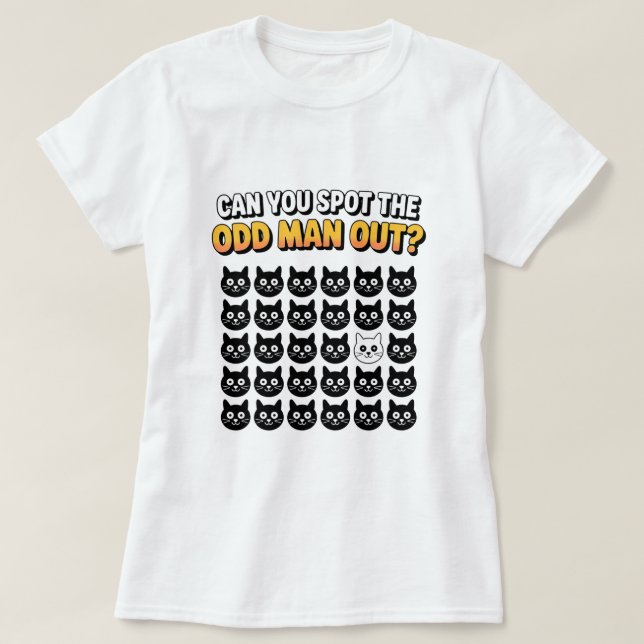 Camiseta Can you spot the odd man ouut funny T-Shirt (Frente do Design)