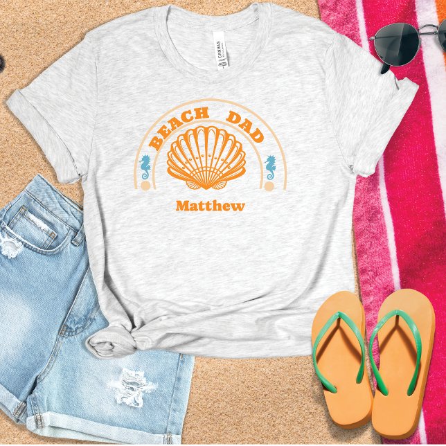 Camiseta Cana de dia de os pais de Pai de praia (Criador carregado)