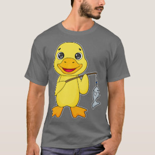 Camiseta Cana de Pesca de Pato Caçador de Peixes