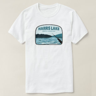 Camiseta Cana de Pesca do Lago Harris Carolina do Norte