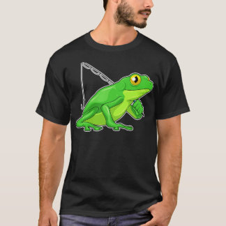 Camiseta Cana de Pesca do Pescador de Rãs
