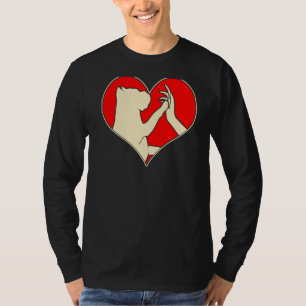 Camiseta Cana-de-vidro-côr-de-cãozinho italiano Cana-de-cão