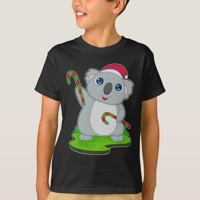 Camiseta Cana doce de Natal Koala (Frente)