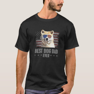 Camiseta Canaan Dog Best Dog Pai Alguma Vez Retro USA Ameri