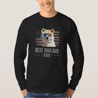 Camiseta Canaan Dog Best Dog Pai Alguma Vez Retro Usa Ameri