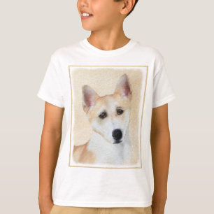 Camiseta Canaan Dog Painting - Arte de Cachorro Original