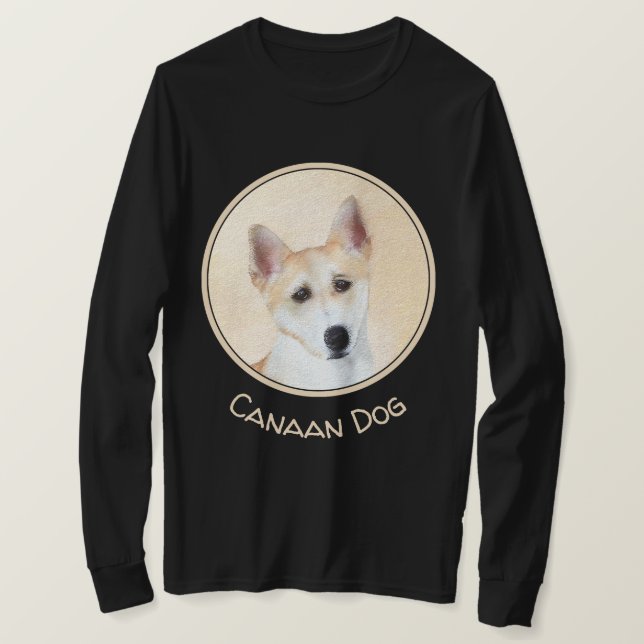 Camiseta Canaan Dog Painting - Arte de Cachorro Original (Frente do Design)