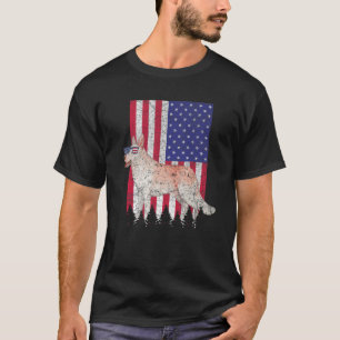 Camiseta Canaan Patriotic Dog USA Prioridade American Flag