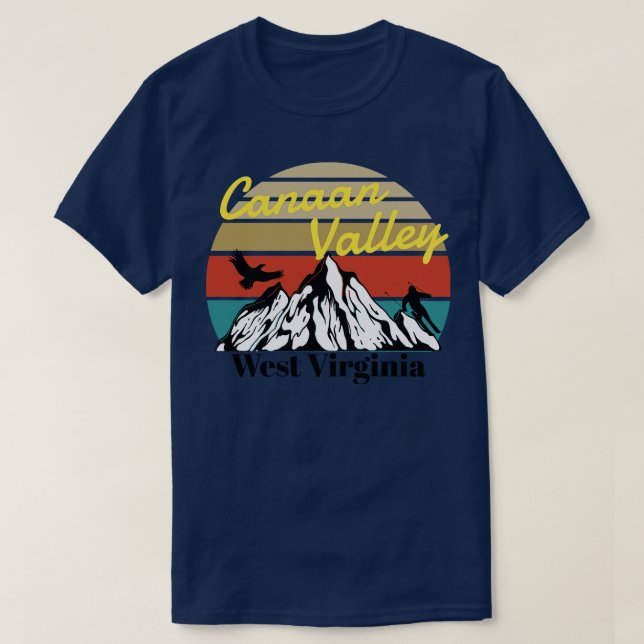 Camiseta Canaan Valley ski West Virginia (Frente do Design)