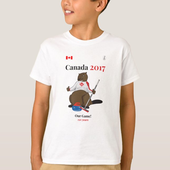 Camiseta Canadá 150 que ondula em 2017 nosso jogo (Frente)