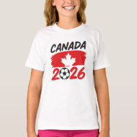 Canadá 2026 Design de Fã de Futebol com Folha de B