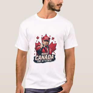 Camiseta Canadá, a 51 ruas State Trump Canadense