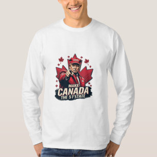 Camiseta Canadá, a 51 ruas State Trump Canadense