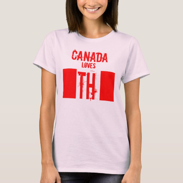 Camiseta CANADÁ adora T-Shirt (Frente)