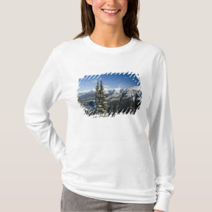 Camiseta Canadá, Alberta, Banff. Vistas do Vale Bow