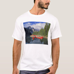 Camiseta Canadá, Alberta, Lago Moraine. A superfície vítrea