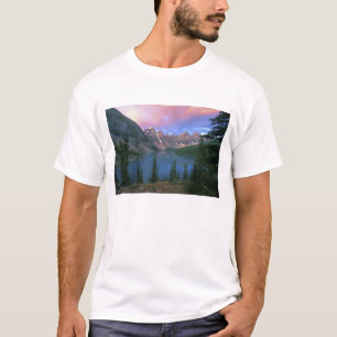 Camiseta Canadá, Alberta, Lago Moraine ao Amanhecer, Banff