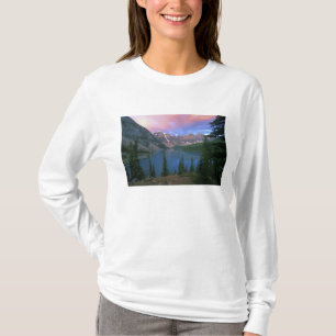 Camiseta Canadá, Alberta, Lago Moraine ao Amanhecer, Banff