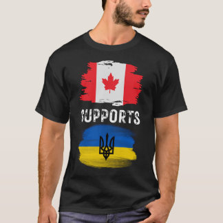 Camiseta Canadá apoia a Ucrânia, apoia a Ucrânia