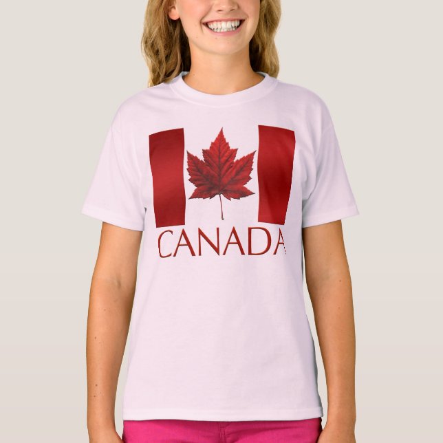 Camiseta Canadá Bandeira Camisola-doce do Canadá (Frente)