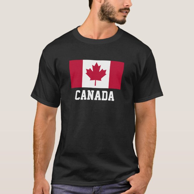 CAMISETA CANADÁ: BANDEIRA DO CANADÁ (Frente)