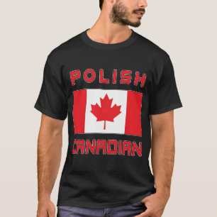 Camiseta Canadá Bandeira Polonês