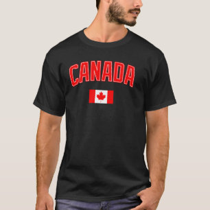 Camiseta Canadá Bandeira Universidade Canadense Toronto Ret