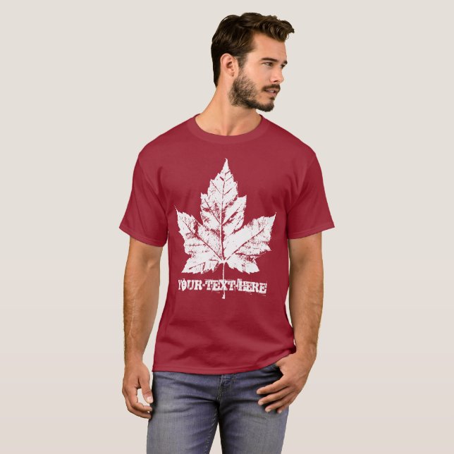 Camiseta Canadá Camisa Folha de Bordo Canadá (Frente Completa)