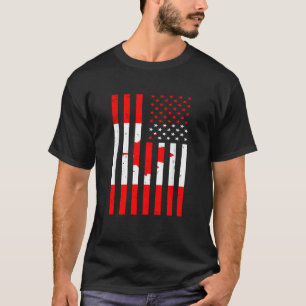 Camiseta Canadá Canadá Canadá Estados Unidos Sinalizador Ho