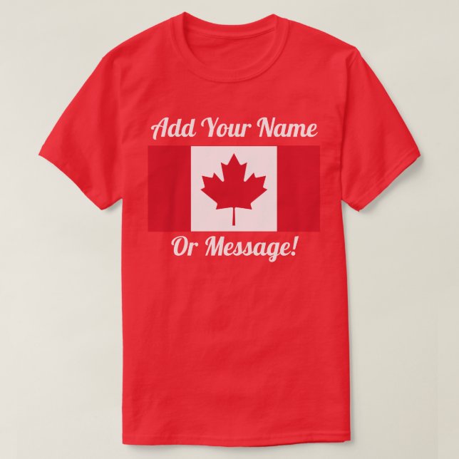 Camiseta Canadá canadense Flag T-Shirt (Frente do Design)