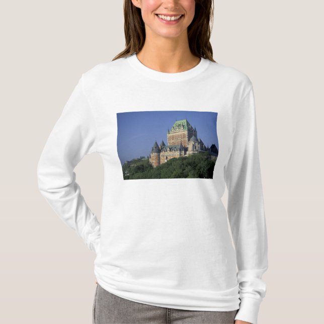 Camiseta Canadá, Cidade de Quebec. Chateau Frontenac. (Frente)