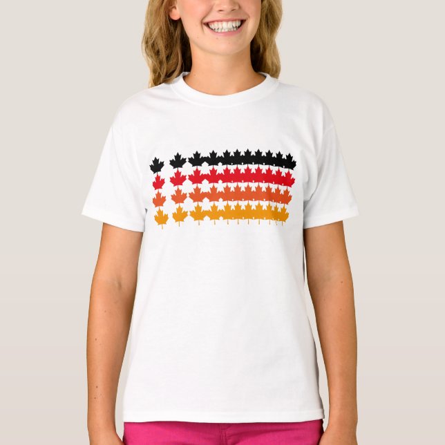 CAMISETA CANADA COLORS MAPLE BY MASANSER PIXELAT (Frente)