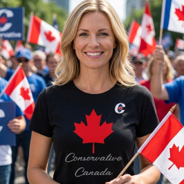 Camiseta Canadá Conservador. VOTE Canadá Conservador 2026