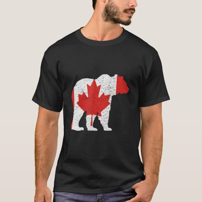 Camiseta Canada Day Bear and Grizzly (Frente)