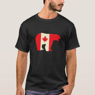 Camiseta Canada Day Bear Lover Canadian Mapeaf Canadense Le