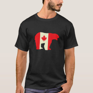 Camiseta Canada Day Bear Lover Canadian Mapeaf Canadense Le
