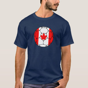Camiseta Canadá - Defensor da Equipe de Futebol - Homem de