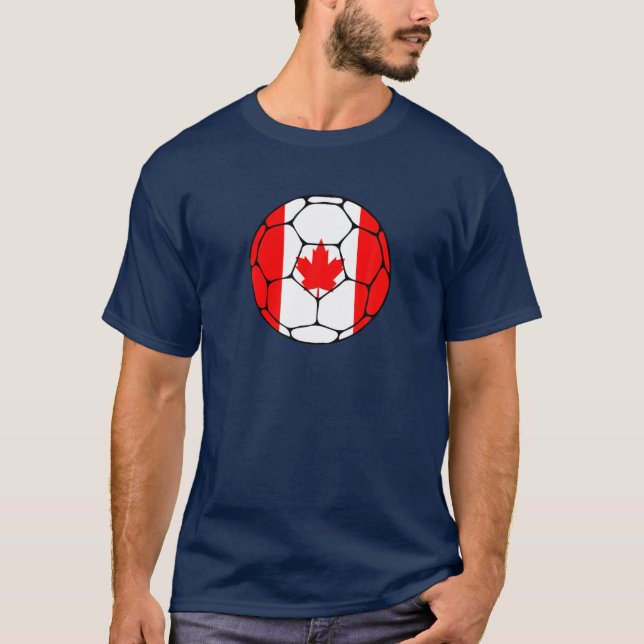 Camiseta Canadá - Defensor da Equipe de Futebol - Homem de  (Frente)