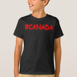 Camiseta "#CANADÁ" Design de Expressão de Cuta. Comprar Ago