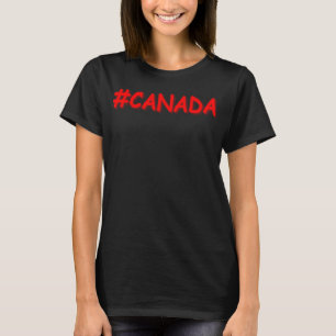 Camiseta "#CANADÁ" Design de Expressão de Cuta. Compre a