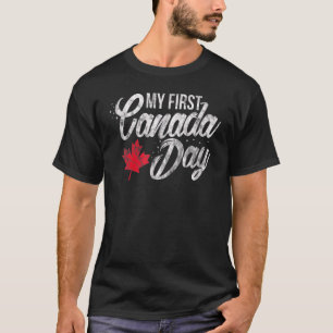 Camiseta Canadá Dia Canadense Meu Primeiro Dia do Canadá Ma
