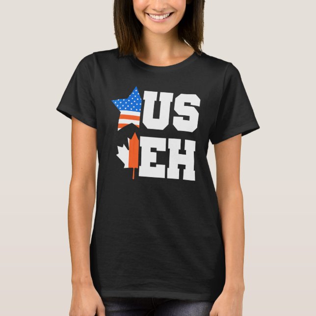 Camiseta Canadá Dia Estados Unidos Canadá Cidadão Canadense (Frente)